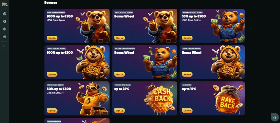 Honeybetz online casino